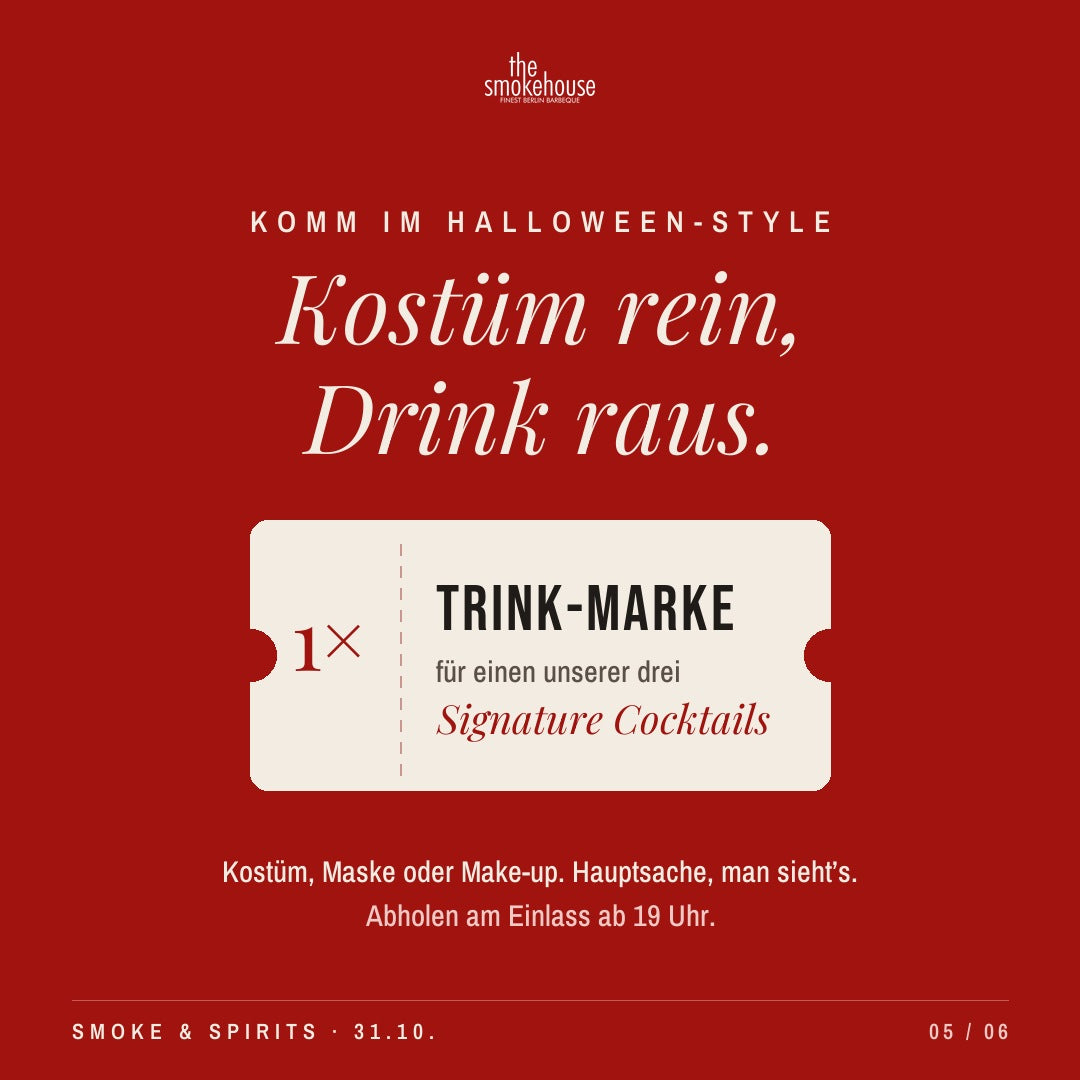 Smoke & Spirits – Halloween Night im Smokehouse