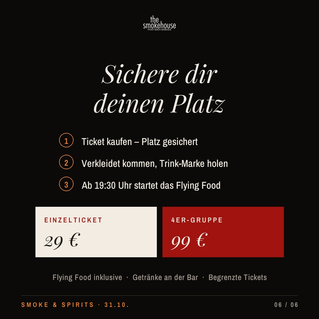 Smoke & Spirits – Halloween Night im Smokehouse